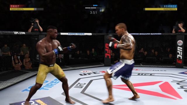Francis Ngannou vs Isaac Frost Неожиданная концовка боя смотреть онлайн