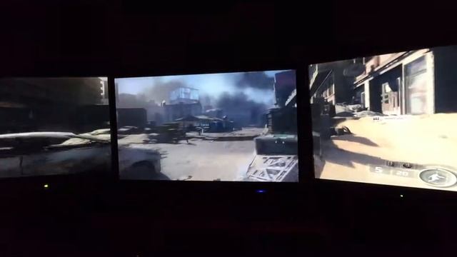 using Nvidia Surround to play in 3 monitors Call of Duty Black Ops III смотреть онлайн