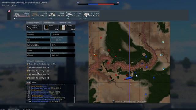 War Thunder SIM - F16 ADF - Rocky Canyon - With Friends смотреть онлайн