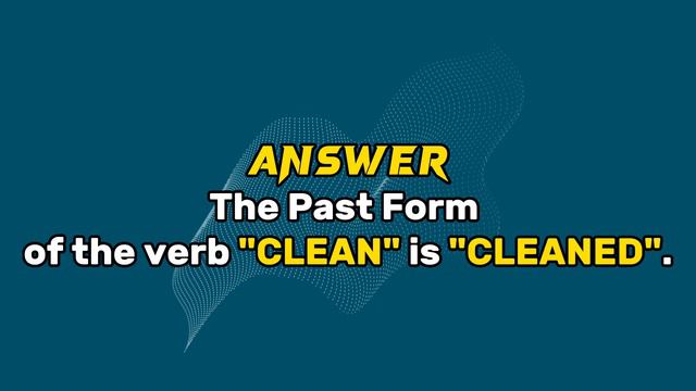 Conjugation English Verb to Clean | V1 V2 V3 V4 V5 Form of Clean смотреть онлайн