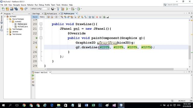 Draw Line In JAVA netbeans #192 смотреть онлайн