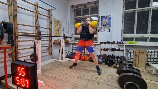 Шанин Александр, ДЦ 10 минут! 2*18 кг! 93 подъёма! Ослаб после болезни. смотреть онлайн