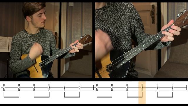 "Тимоня" на балалайке (разбор) / Народный строй (C-E-G) / "Timonya" on balalaika (tutorial / C-E-G) смотреть онлайн