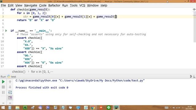 #004-004 Python check.io マラソン Xs and Os Referee смотреть онлайн