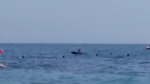 Ялта,23 июля 2017,Массандровский пляж,морские развлечения смотреть онлайн