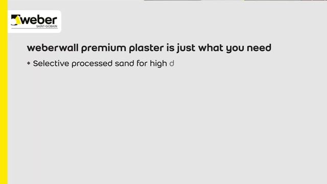 Premixed plaster for quick project completion - Saint-Gobain Weber India смотреть онлайн