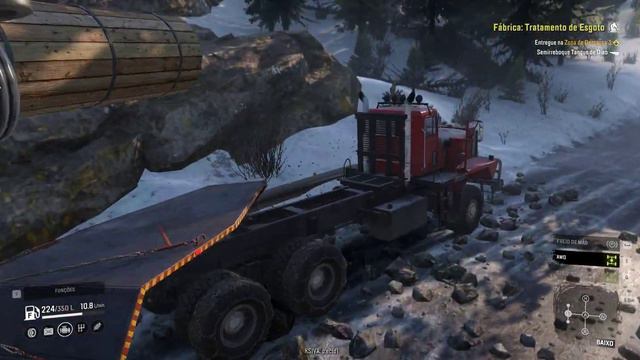 SnowRunner - Pacific P12 Transporte Semireboque Tanque de Óleo смотреть онлайн