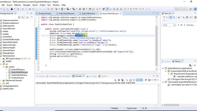 Explicit Wait in Selenium Webdriver смотреть онлайн