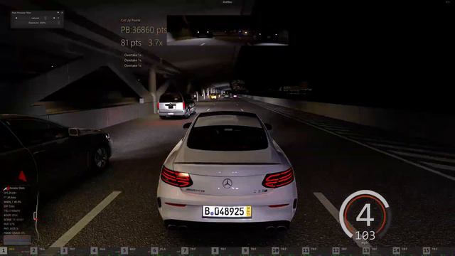 Assetto Corsa - FDR Traffic at night - Mercedes-Benz C63S смотреть онлайн