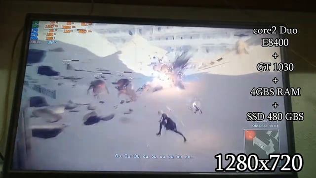 core2 duo e8400 + GT 1030 Nier Automata PC (rendimiento con FAR instalado) смотреть онлайн