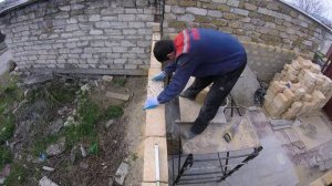 СТРОИТЕЛЬСТВО МОЕГО ГАРАЖА Кладка камня из ракушечника № 36 412 ГАРАЖ