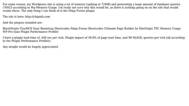 Wordpress: How to determine what is generating large amount of database queries? смотреть онлайн
