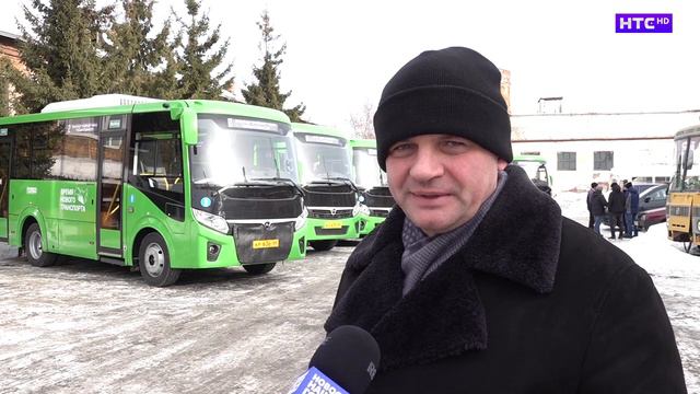 Новые автобусы в автопарке общественного транспорта Ирбита смотреть онлайн