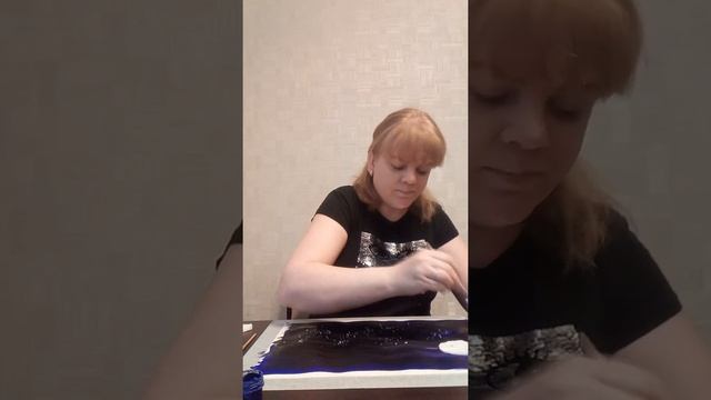 рисование с использованием нетрадиционной техники рисования "Космос" смотреть онлайн