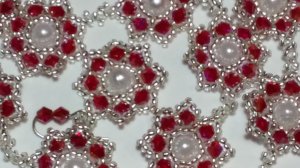 Бисероплетение. Украшение из бисера. Ожерелье, браслет, сережки.1 часть. Пошаговый МК.Мастер класс.