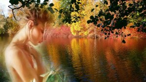 Очарована, околдована.