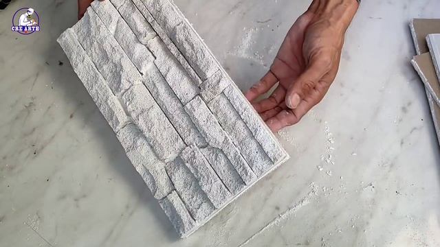 How To Make Wall Cladding Natural Stone Texture | Homemade Wall Natural Stone смотреть онлайн