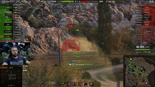 Советский ЛТ 432 на "СУПЕР Сбалансированной" Карте Рудники Турбо бой смотреть онлайн