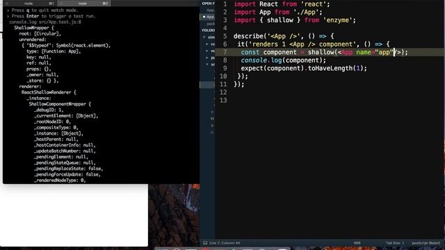 Testing React Components with Enzyme and Jest смотреть онлайн
