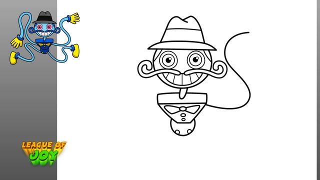 How to DRAW DADDY LONG LEGS - Poppy Playtime Chapter 3 смотреть онлайн