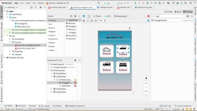 Tutoriel Android studio manipuler CardView, Gridlayout, Scrollview et Webview Partie 2 смотреть онлайн