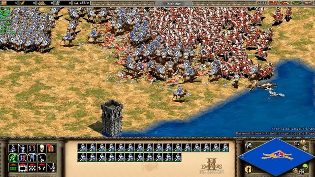 Age of Empires II HD Forgotten Empires[450 Heavy Camel vs 500 Frank Paladin] смотреть онлайн