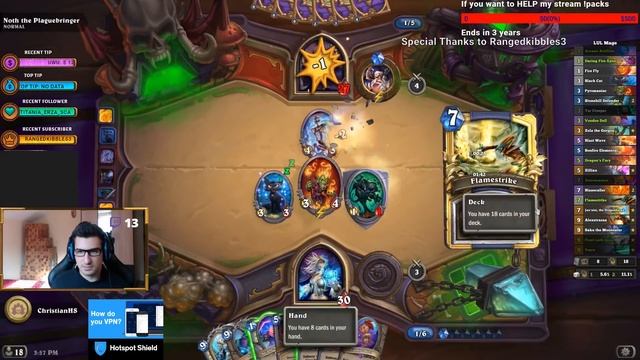 Hearthstone: Curse of Naxxramas - Noth the Plaguebringer ( Boss) смотреть онлайн