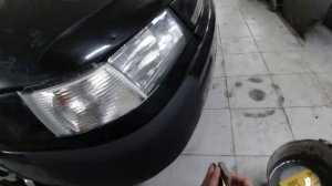 покраска поцарапанного бампера балончиком