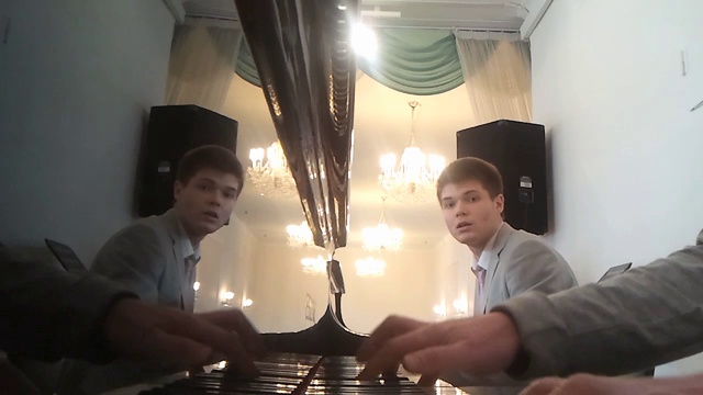 22.04.2013-School. Denis Vaganov And Teacher