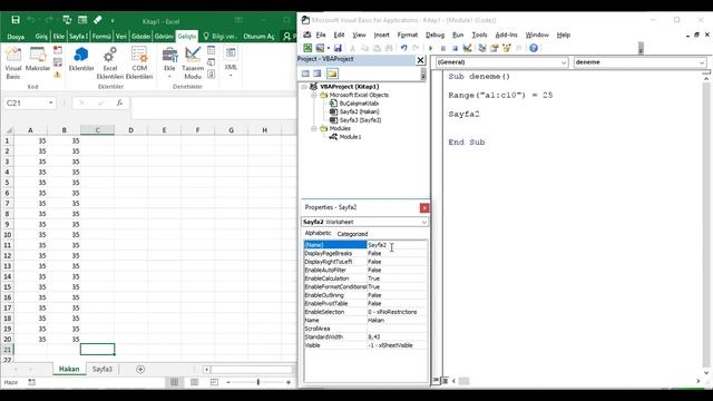 Excel VBA Ders #003 - Range ve Cells Komutları смотреть онлайн