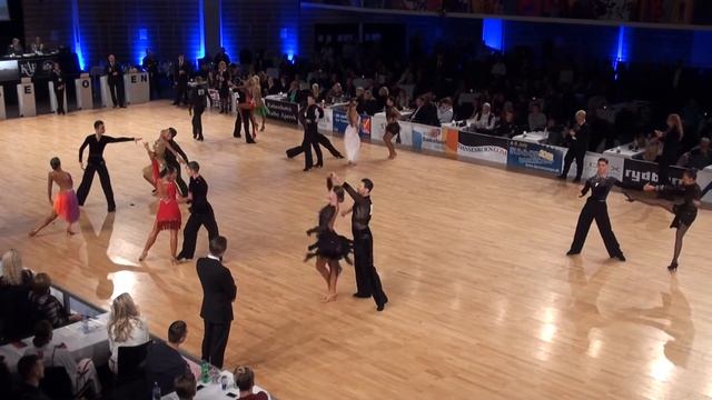 00037 WDSF European Ten Dance, Round 1. Rumba. COPENHAGEN OPEN 20.02.2016