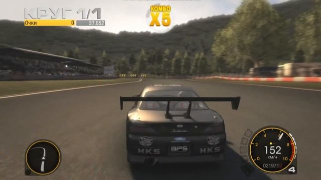 Дрифт на Nissan Silvia в игре GRID смотреть онлайн