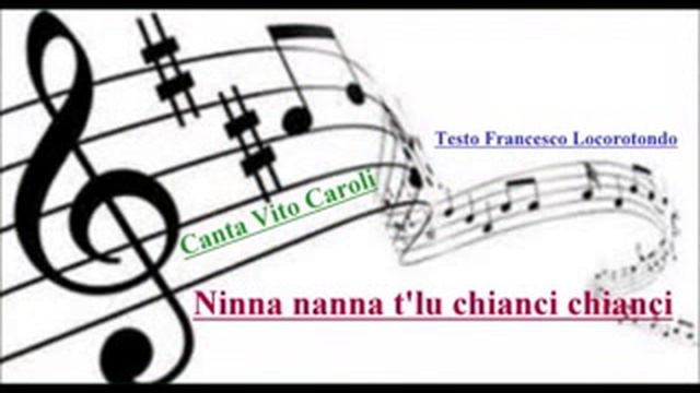 Ninna nanna t'lu chianci chianci (inedita) canta Vito Caroli su testo Francè Locorotondo смотреть онлайн