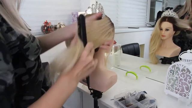 Красивые прически пошагово/ бабетта с короной/ низний пучек смотреть онлайн