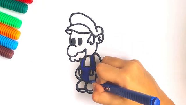 Super Mario. Drawing Super Mario #supermariobros #supermario #forkids смотреть онлайн