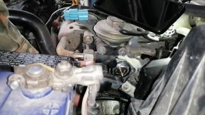 Замена термостата qg15 Nissan