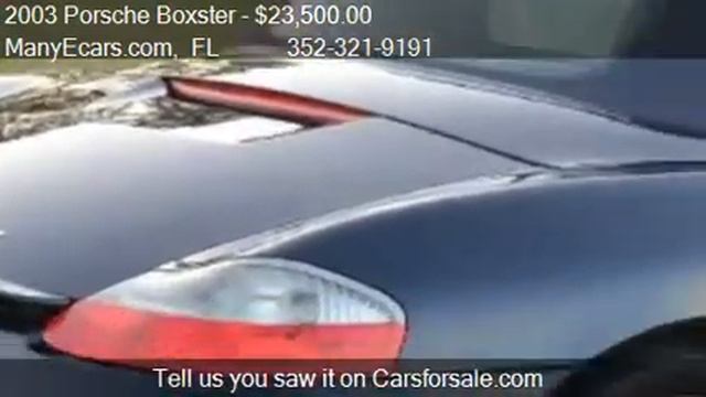 2003 Porsche Boxster S - for sale in Eustis, FL 32736 смотреть онлайн