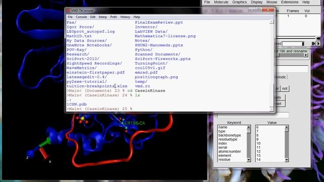 Save a pdb file in VMD смотреть онлайн
