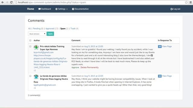 Ajax Comment System смотреть онлайн