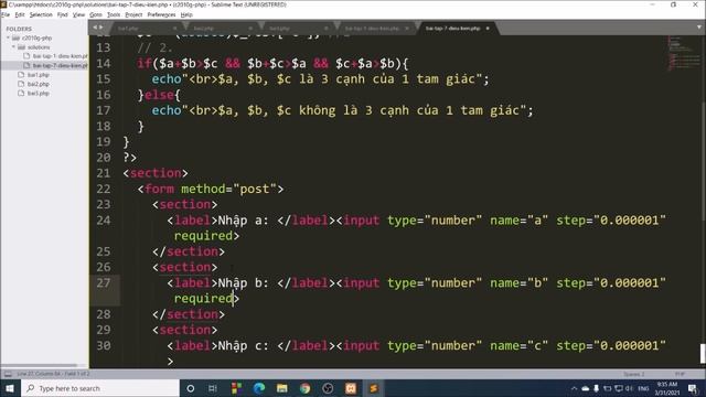 PHP-S: Bài 3. Chữa Bài tập 7 phần điều kiện смотреть онлайн
