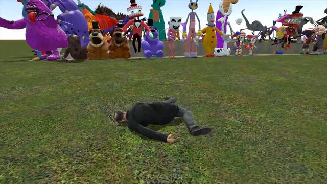 DESTROY ALL MONSTERS POPPY PLAYTIME SMILING CRITTERS FREDDY FAZBEAR DIGITAL CICUS in LAVA POOL GMod смотреть онлайн