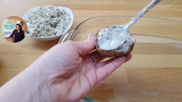Ну очень вкусные- фаршированные грибы Шампиньоны/ sehr leckere gefüllte Champignons смотреть онлайн