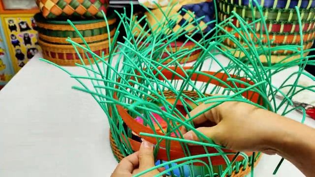 Handmade Rattan Basket Tutorial 零食收纳筐视频教程