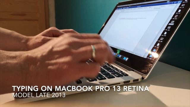 TYPING ON MACBOOK PRO 13 RETINA 2013 \\ HQ SOUND
