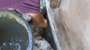 Отмостка перед гаражом своими руками!