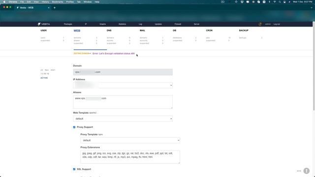 VestaCP - How to fix Let’s Encrypt validation status 400 Error смотреть онлайн