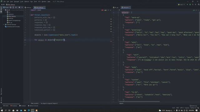 Tokenize your patterns of command and responses with NLTK | Personal assistant with python | part # смотреть онлайн