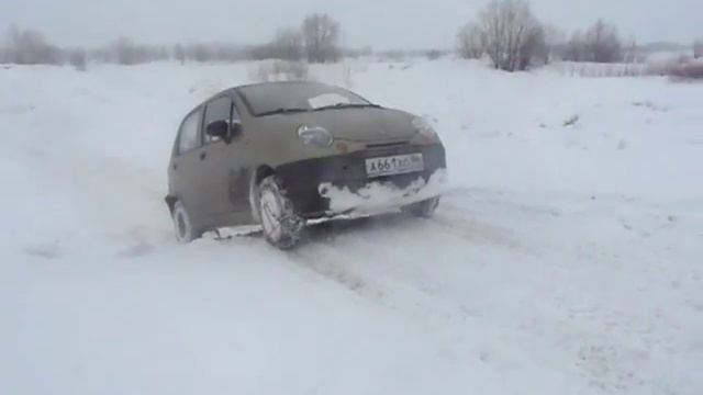 Матиз, зима часть 4, на цепях. смотреть онлайн