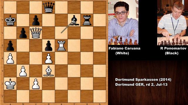 Guess The Moves: Fabiano Caruana vs Ruslan Ponomariov - Dortmund (2014) смотреть онлайн