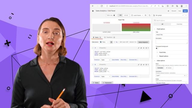 Create your Business Grafana dashboard | Step by step for analysts | Grafana Tutorial смотреть онлайн
